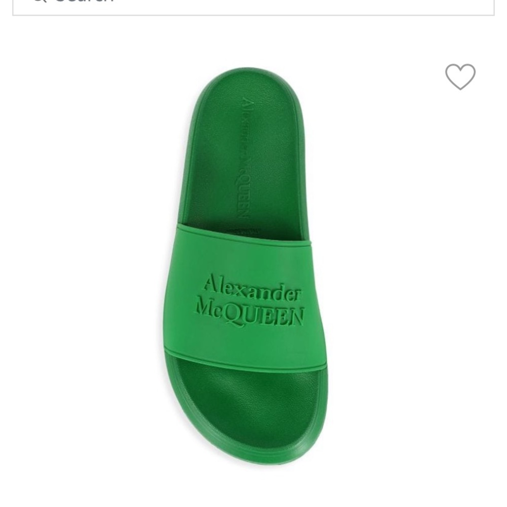 NWT, Alexander McQueen Mens Pool Slides